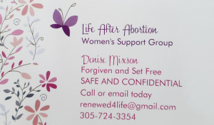 life after abortion. Offering healing after abortion with individual peer counseling, a support group, and a weekend retreat.